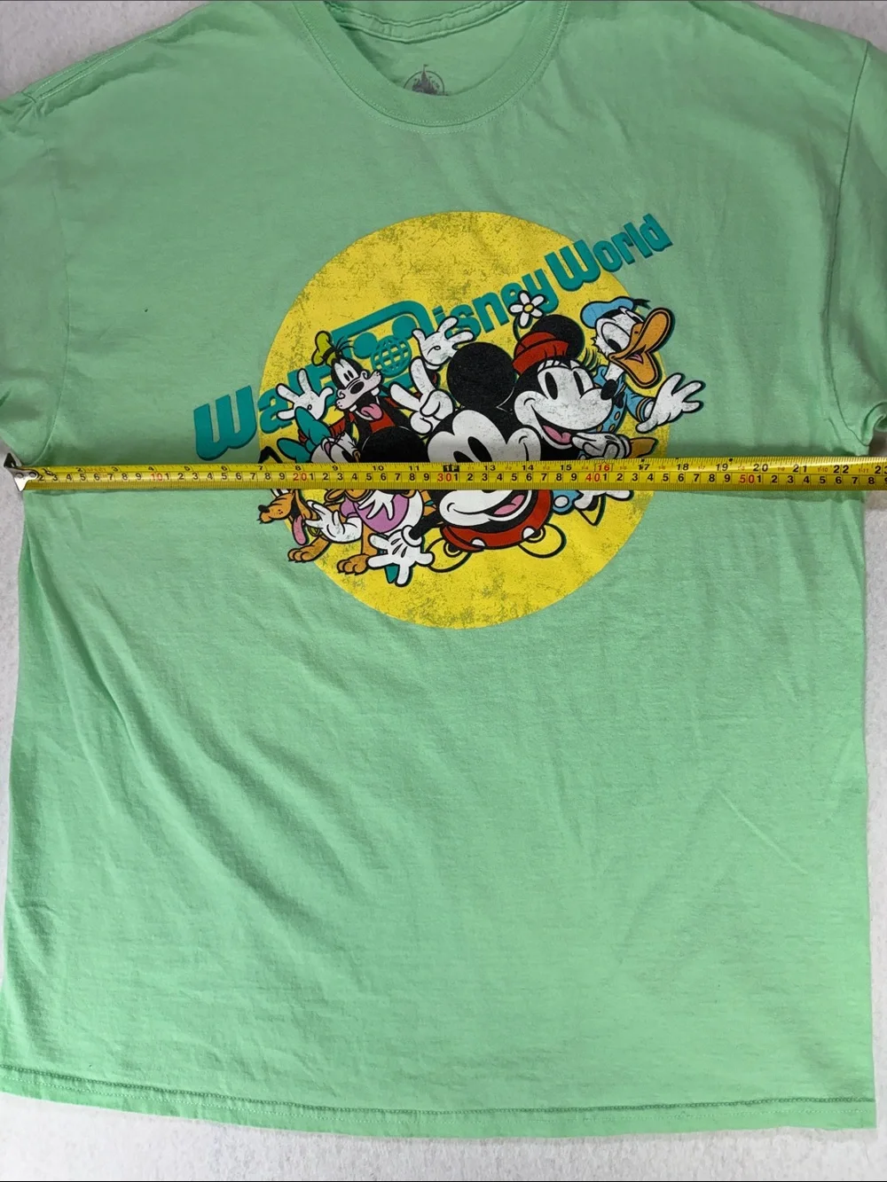 DISNEY Walt Disney World Bright Green T-shirt Graphic Tee Size XL - Picture 7 of 10